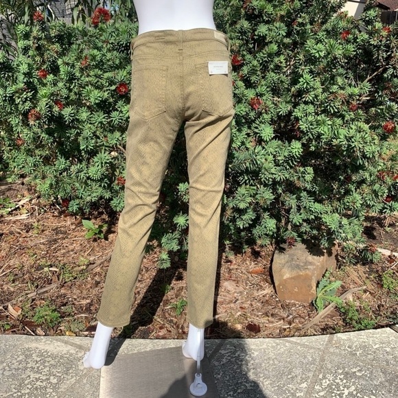 𝅺NWT AG Adriano Goldschmied Python Print Skinny Ankle Jeans - Picture 8 of 14